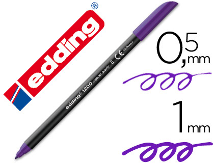 Rotulador edding 1200 tinta violeta